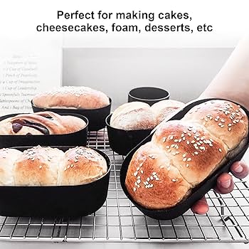 kuchenページ Amazon.com: 2PCS Oval Toast Loaf Pan, Oval Shape Cheese Cake